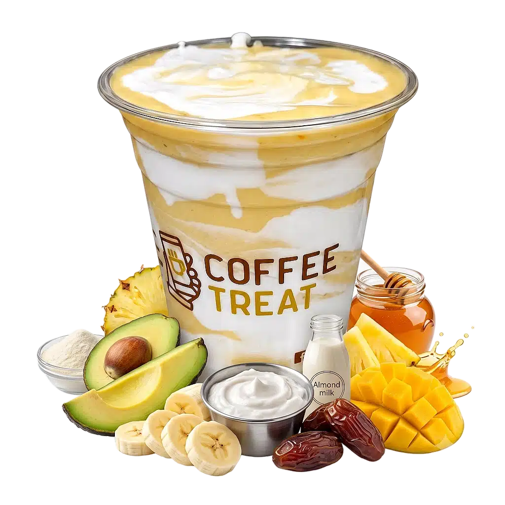 Tropic Bliss with ingredients